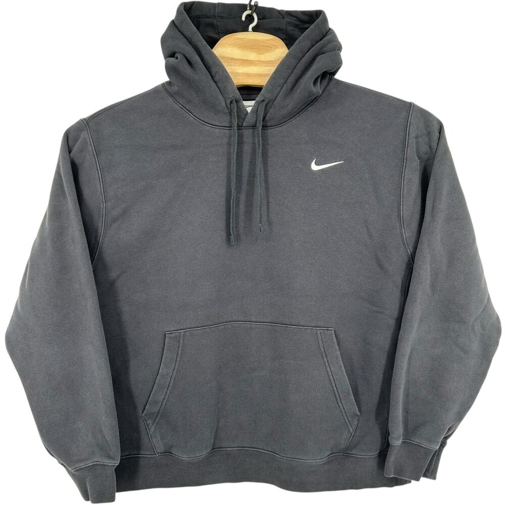 Men's Anthracite Grey Nike Sportswear Club Fleece Pullover Hoodie Sweatshirt XL
